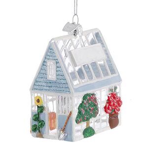 Kurt Adler Noble Gems Greenhouse Holiday Ornament Glass